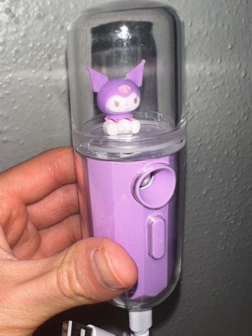 Purple Kuromi Portable Facial Mister Humidifier – Compact USB Skin Mist